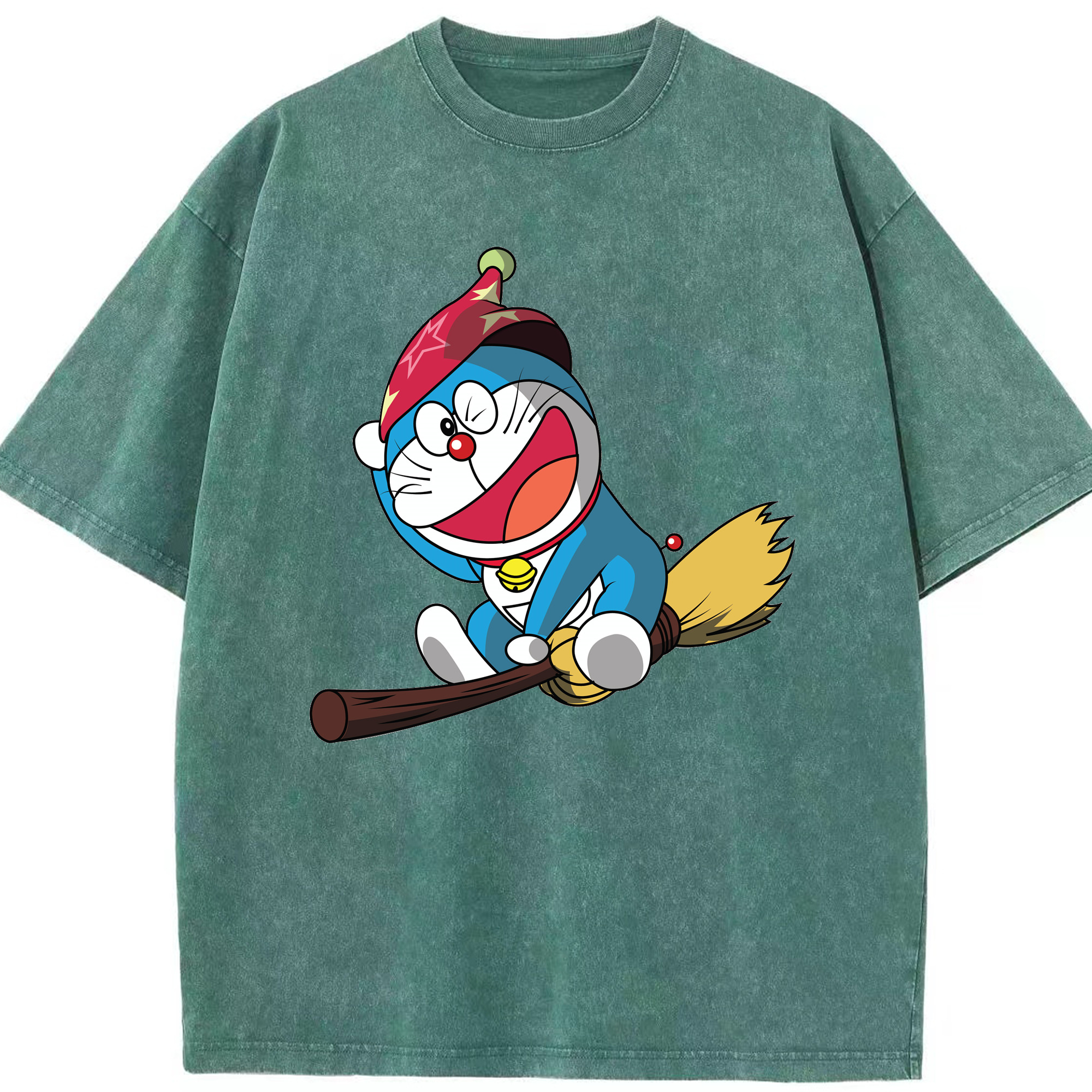 （画像用） ドラえもん Doraemon 綿100% ヴィンテージ風 半袖Tシャツ（フロントプリント）